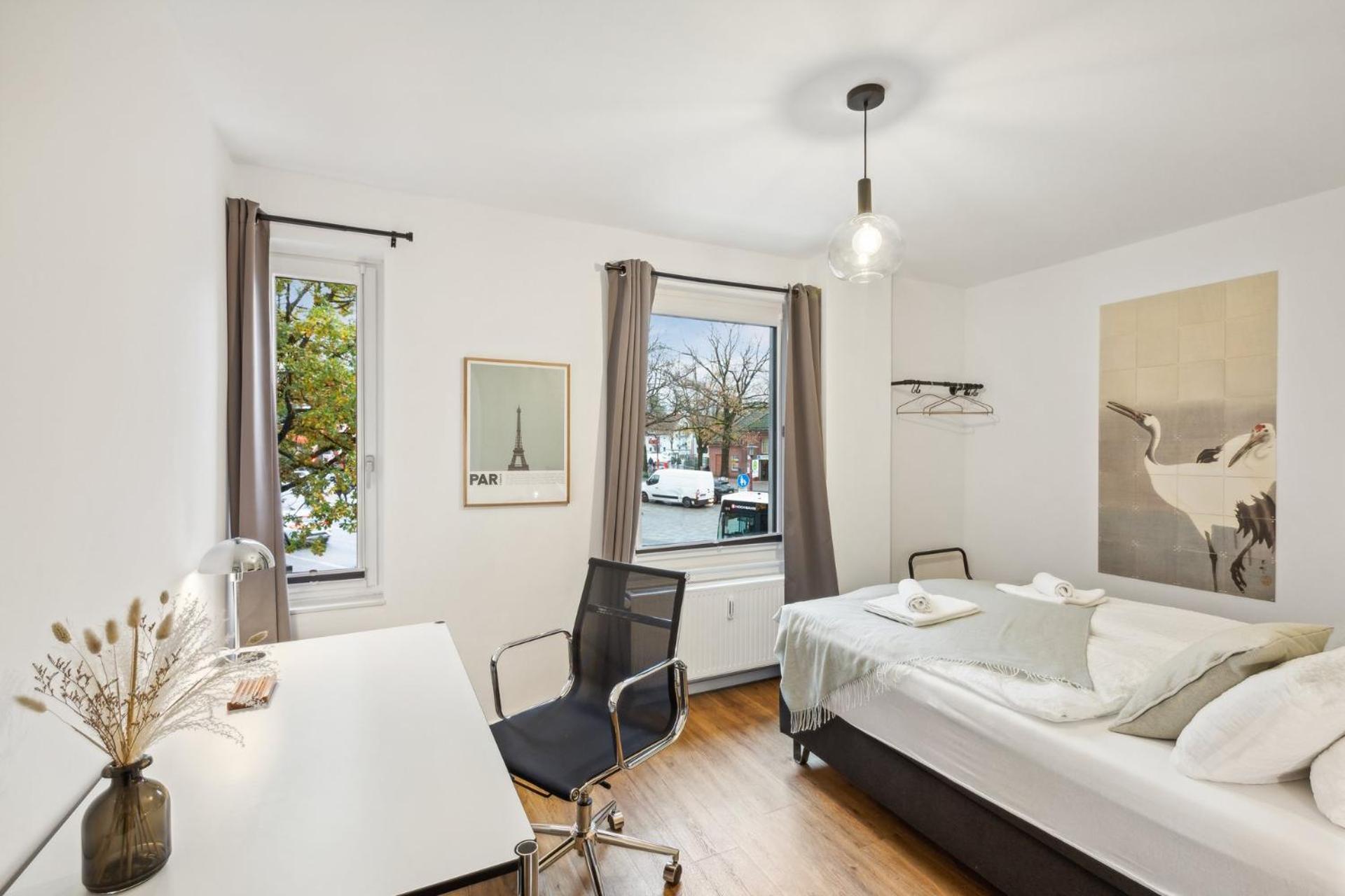 Business Apartment Kranich: 3 Zimmer, Top Infrastrukturlage Hh Langenhorn, Naehe Airport ฮัมบูร์ก ภายนอก รูปภาพ